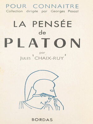 cover image of Pour connaître la pensée de Platon